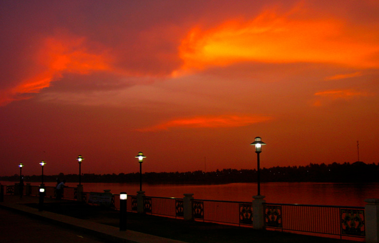 Sonnenuntergang in Nong Khai 2011