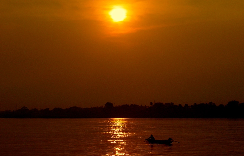 Sonnenuntergang in Nong Khai 2011